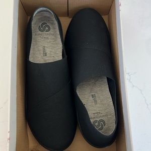 Clarks Sillian frin black shoes